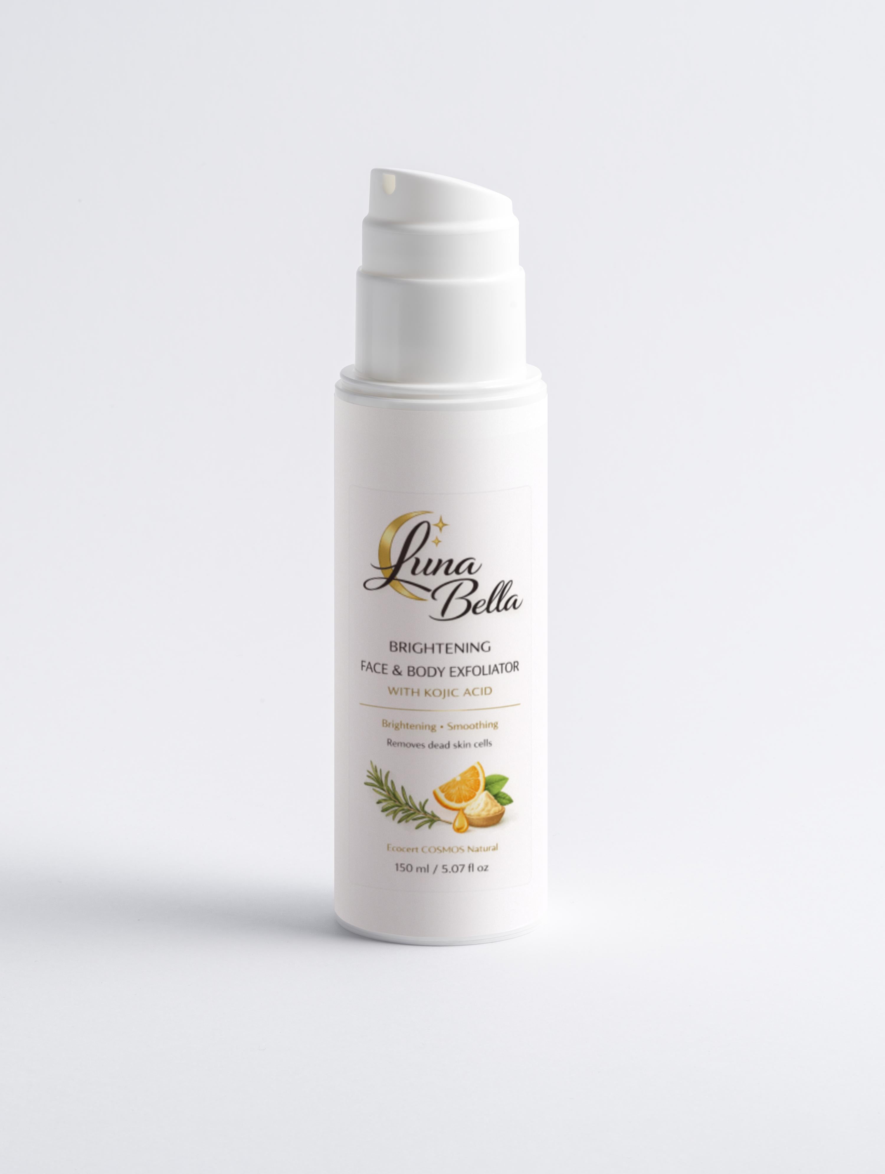 Brightening Face & Body Exfoliator with Kojic Acid